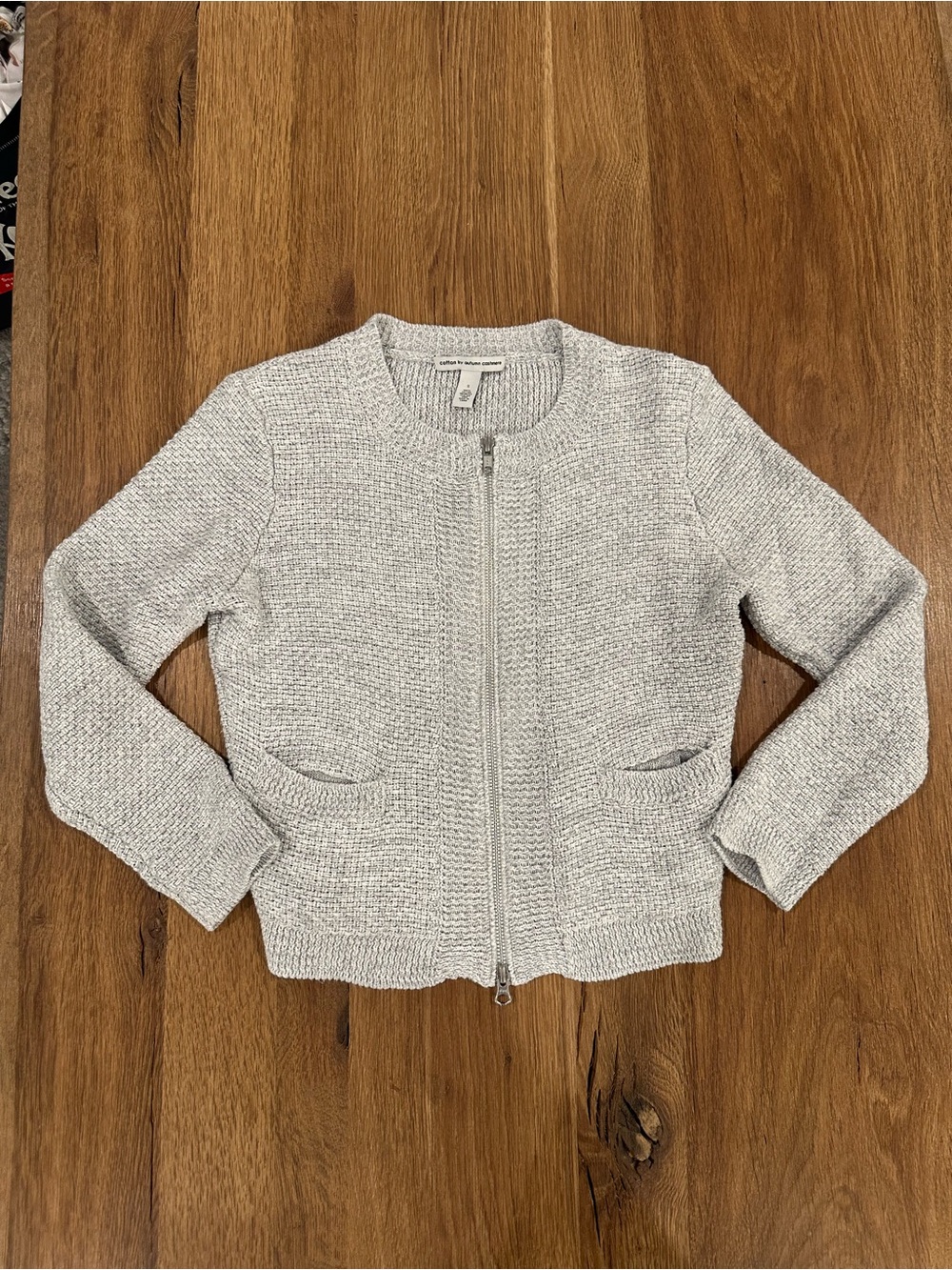 Cotton by Autumn knit sweater jacket